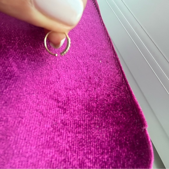 Ear cuff ( piercing) 14k solid gold with zircons - Picture 5 of 5